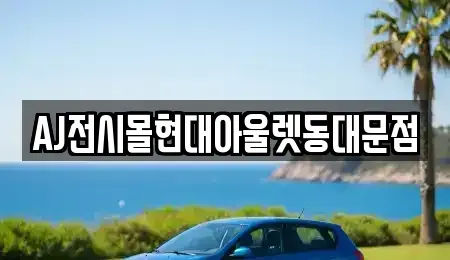 서울특별시 종로구 충신동 렌트카 전문 AJ전시몰현대아울렛동대문점