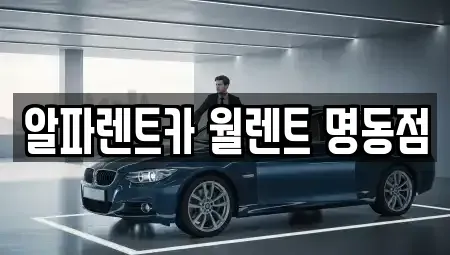 서울특별시 중구 남학동 렌트카 전문 알파렌트카 월렌트 명동점
