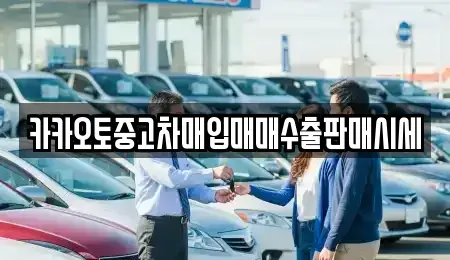 서울특별시 중구 무학동 중고차매입 전문 카카오토중고차매입매매수출판매시세