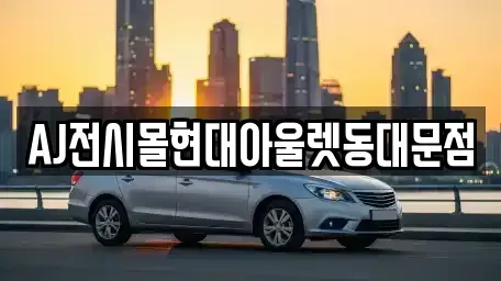 서울특별시 중구 묵정동 렌트카 전문 AJ전시몰현대아울렛동대문점