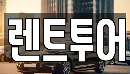 서울특별시 중구 묵정동 렌트카 전문 렌트투어