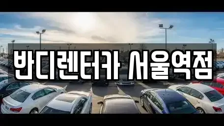 서울특별시 중구 을지로1가 렌트카 전문 반디렌터카 서울역점