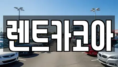 서울특별시 중구 의주로1가 렌트카 전문 렌트카코아