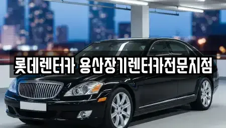 서울특별시 중구 의주로1가 장기렌트카 전문 롯데렌터카 용산장기렌터카전문지점