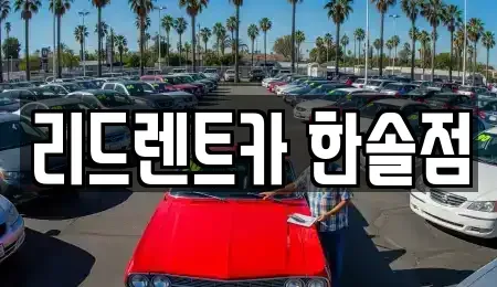 세종특별자치시 가람동 렌트카 전문 리드렌트카 한솔점