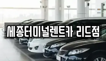 세종특별자치시 대평동 렌트카 전문 세종터미널렌트카 리드점