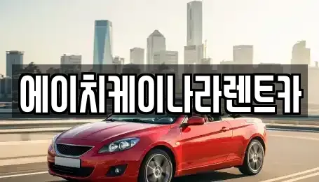 세종특별자치시 한별동 렌트카 전문 에이치케이나라렌트카