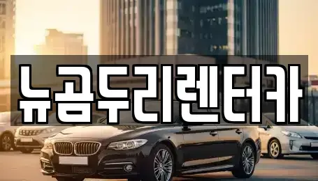 울산 장기렌트카 전문 뉴곰두리렌터카