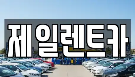 울산 중구 성안동 렌트카 전문 제일렌트카