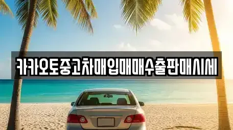 인천 계양구 상야동 중고차매입 전문 카카오토중고차매입매매수출판매시세