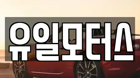 인천 미추홀구 중고차 전문 유일모터스