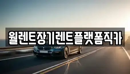 인천광역시 계양구 작전동 장기렌트카 전문 월렌트장기렌트플랫폼직카