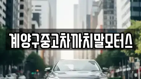 인천광역시 계양구 작전동 중고차 전문 계양구중고차까치말모터스