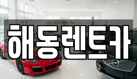 인천광역시 서구 경서동 렌트카 전문 해동렌트카