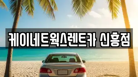 인천광역시 중구 신포동 단기렌트카 전문 케이네트웍스렌트카 신흥점