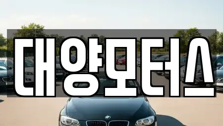 전남 광양시 태인동 중고차매매 전문 대양모터스
