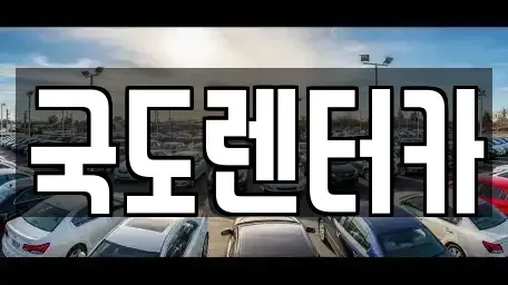전남 구례군 구례읍 렌트카 전문 국도렌터카