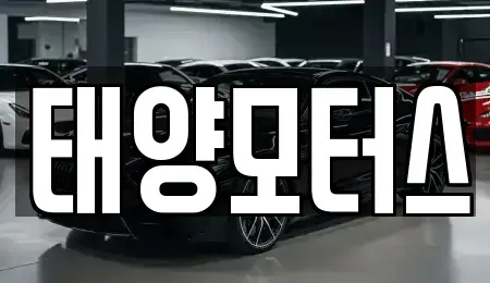 전남 목포시 용해동 중고차매매 전문 태양모터스