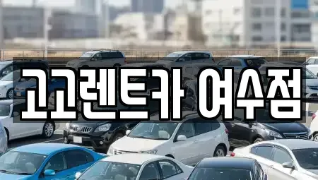 전남 여수시 공화동 렌트카 전문 고고렌트카 여수점