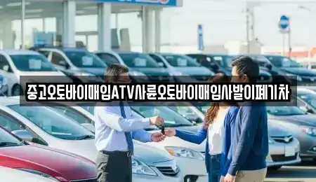 전남 해남군 마산면 중고차매입 전문 중고오토바이매입ATV사륜오토바이매입사발이폐기차