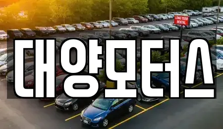 전라남도 목포시 금동2가 중고차 전문 대양모터스