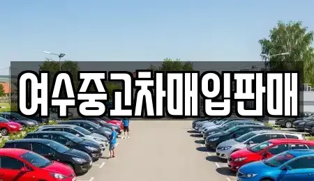 전라남도 여수시 봉계동 중고차매입 전문 여수중고차매입판매
