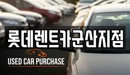 전북 군산시 산북동 렌트카 전문 롯데렌트카군산지점
