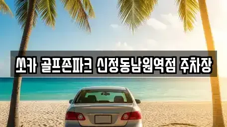 전북 남원시 조산동 렌트카 전문 쏘카 골프존파크 신정동남원역점 주차장