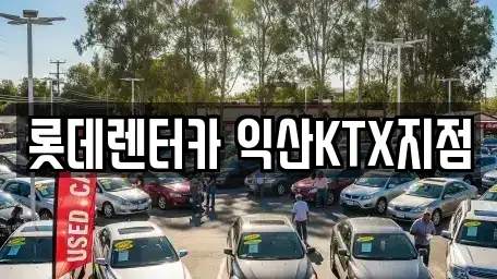전북 익산시 주현동 렌트카 전문 롯데렌터카 익산KTX지점