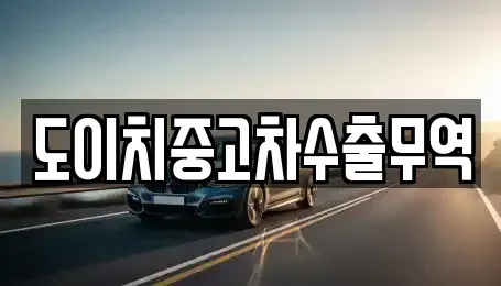 전북특별자치도 군산시 장재동 중고차 전문 도이치중고차수출무역
