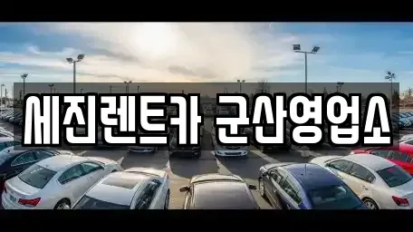 전북특별자치도 군산시 지곡동 렌트카 전문 세진렌트카 군산영업소