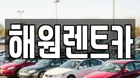 전북특별자치도 익산시 금강동 렌트카 전문 해원렌트카