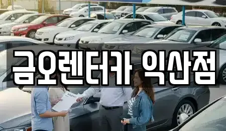 전북특별자치도 익산시 모현동1가 장기렌트카 전문 금오렌터카 익산점