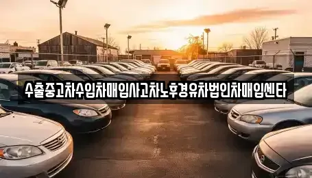 전북특별자치도 익산시 모현동1가 중고차 전문 수출중고차수입차매입사고차노후경유차법인차매입센타