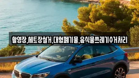 전북특별자치도 익산시 모현동1가 중고차 전문 촬영장,세트장철거,대형폐기물,음식물쓰레기수거처리