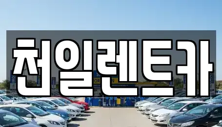 전북특별자치도 익산시 석암동 렌트카 전문 천일렌트카