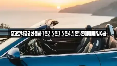 전북특별자치도 익산시 석탄동 중고차 전문 중고트럭중고화물차1톤2.5톤3.5톤4.5톤5톤매매매입수출