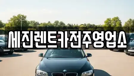 전북특별자치도 전주시 덕진구 여의동2가 렌트카 전문 세진렌트카전주영업소