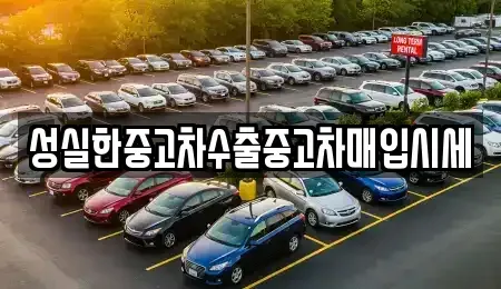 전북특별자치도 전주시 완산구 교동 중고차매입 전문 성실한중고차수출중고차매입시세