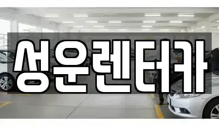 충남 금산군 렌트카 전문 성운렌터카