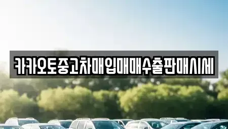 충남 금산군 중고차매입 전문 카카오토중고차매입매매수출판매시세