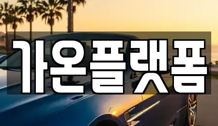 충남 논산시 채운면 렌트카 전문 가온플랫폼