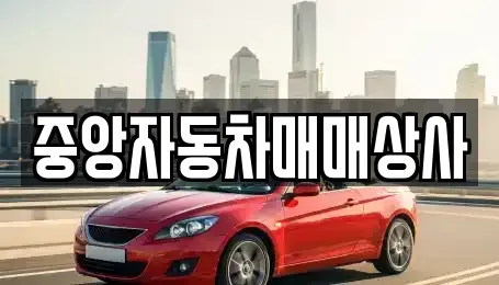 충남 논산시 채운면 중고차 전문 중앙자동차매매상사