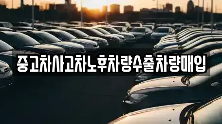 충남 보령시 주산면 중고차 전문 중고차사고차노후차량수출차량매입