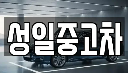 충남 천안시 동남구 구성동 중고차 전문 성일중고차