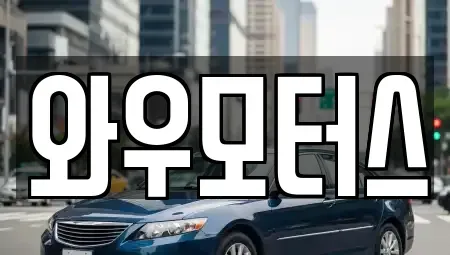 충남 천안시 동남구 구성동 중고차 전문 와우모터스
