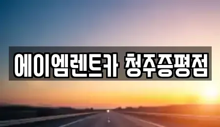 충북 증평군 증평읍 렌트카 전문 에이엠렌트카 청주증평점