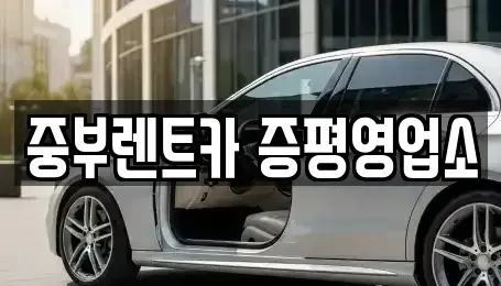 충북 증평군 증평읍 렌트카 전문 중부렌트카 증평영업소