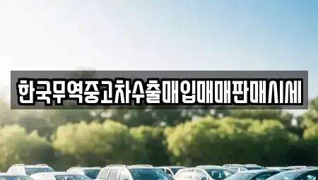 충북 증평군 증평읍 중고차매매 전문 한국무역중고차수출매입매매판매시세
