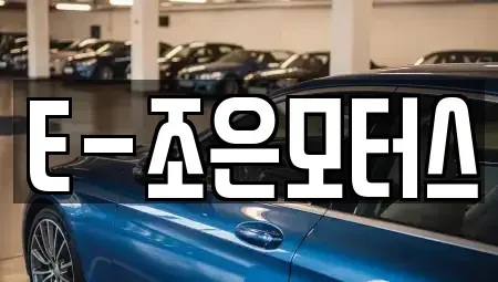 충북 청주시 상당구 산성동 중고차매매 전문 E-조은모터스